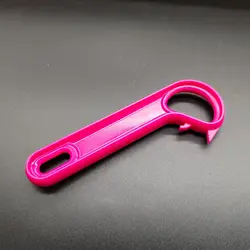 Pull Tab Can Opener - Safe and Easy for Effortless Use (Pink)
