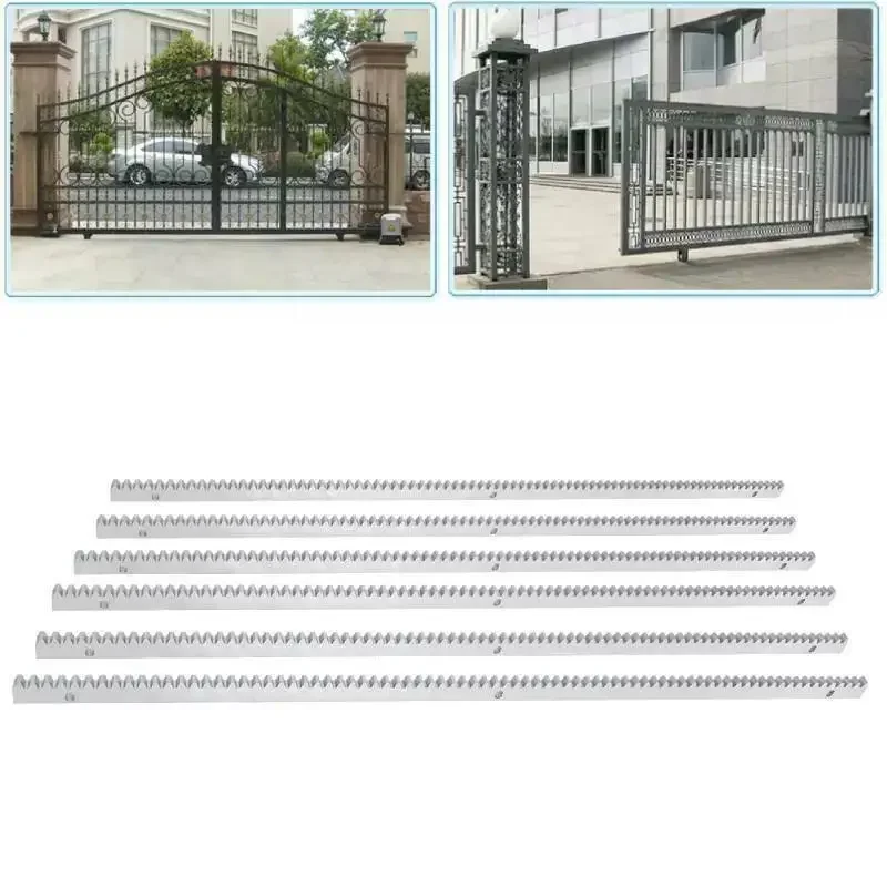 6x Electric Sliding Gate Opener Rails 12mm ThicknessTracks Stainless Steel Gear Racks