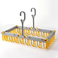 Balcony Non-slip Drying Rack Multifunctional Strong Load-bearing Capacity Multi-clamp Design Windproof Drying Rack 2