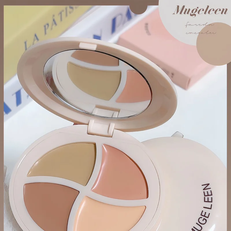 Concealer 4-Color covering dark circles tears wrinkles brightening around eyes full of spirit sponge head concealer liquid concealer waterproof concealer makeup concealer face concealer pen concealer powder concealer palette concealer foundation cream face concealer