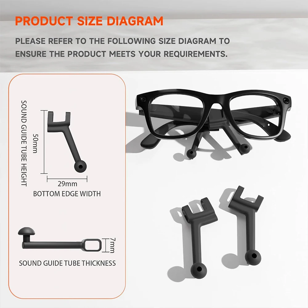 Amplificatore audio per occhiali AR intelligenti compatibile con Ray-Ban Meta e Rokid Glass/Viture/Xreal Air 2/RayNeo/Xiaomi - Accessorio per occhiali AR - immagine 5