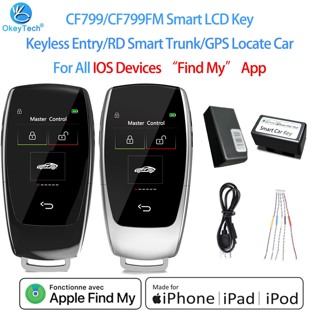 CF799 Universal Smart Remote LCD Key Keyless Entry Vehicle Automatic Korean/English/Portuguese For Benz/BMW/Toyota//Ford/Hyundai