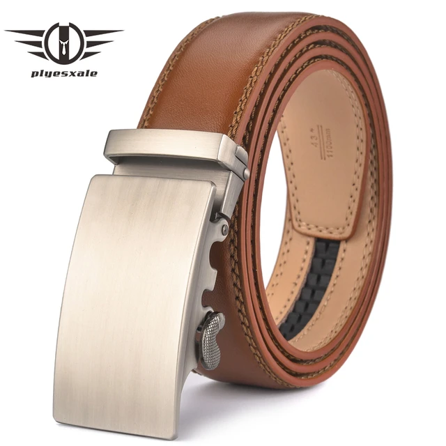 High quality luxury brand dautomatic buckle man belt genuine leather  fashion designer leather Cowskin ceinture animal blue - AliExpress