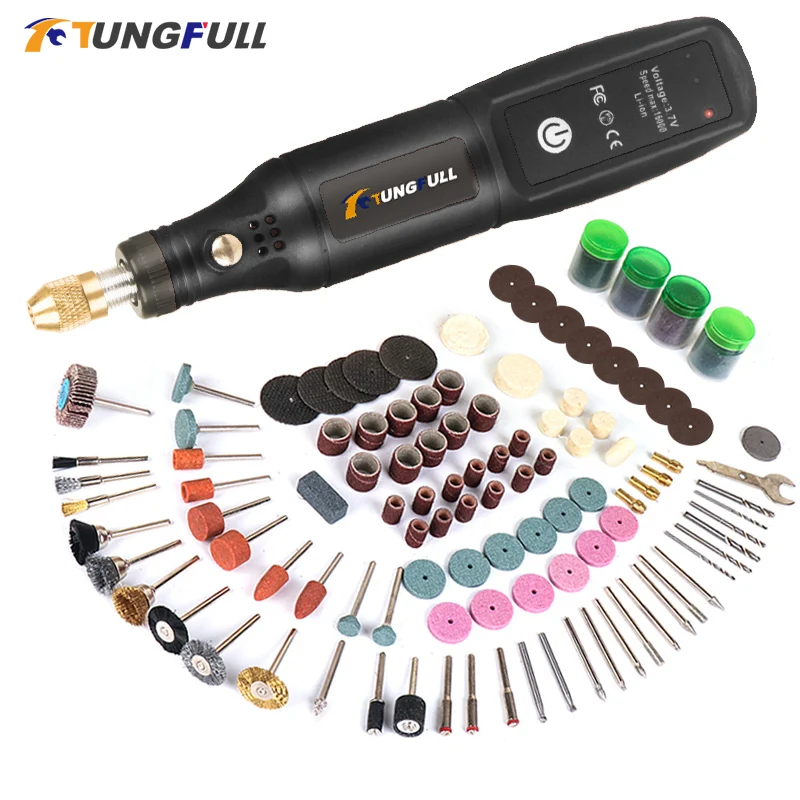 USB Engraving Tool Dremel Tool Cordless Drill Rotary Tool Mini Wireless Electric Drill Rechargeable Polishing Machine 1