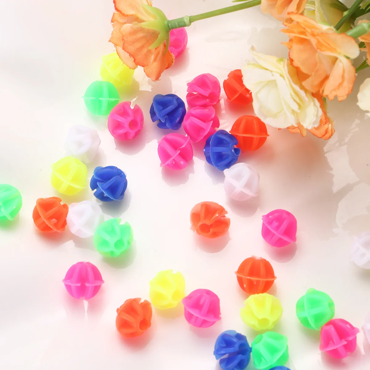 Bike Wheel Spoke Accessories 36Pcs Assorted Round Beads Clip