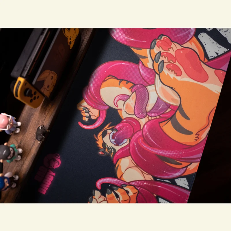 New Baddaddy Original Orc Furry Beast Control Tentacles Oversized Esports Lock Edges Washable Esports Gaming Durable Mouse Pad