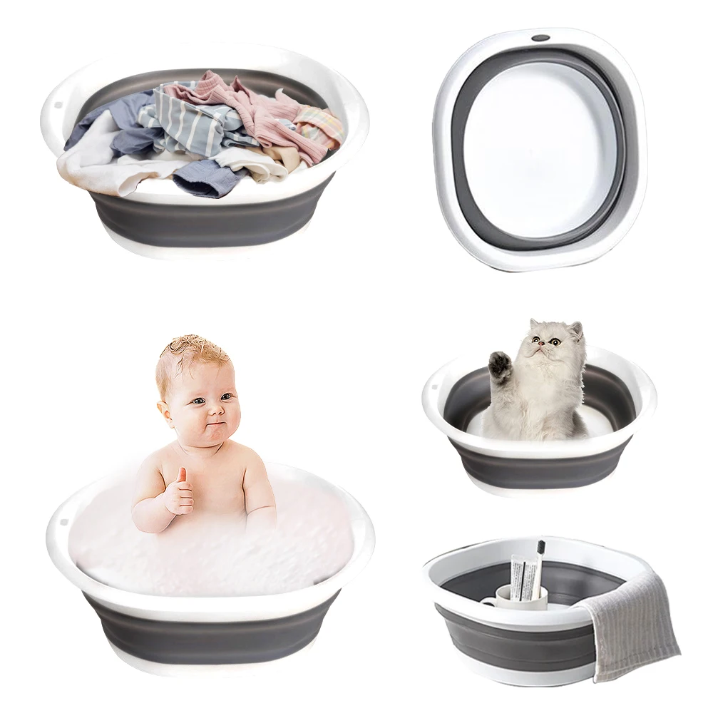 Babyhood Multi-Purpose Collapsible Wash Basin for Kids and Babies,  Lightweight Portable Folding Basin for Washing Baby Bottles and Breast Pump  Parts