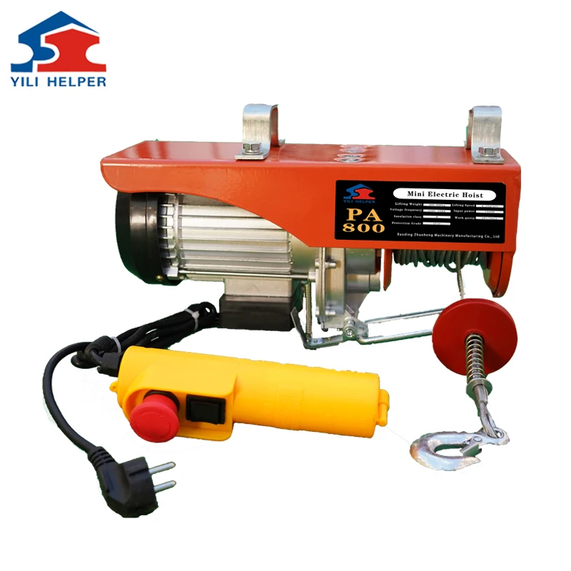 Portable micro lift motor mini type electric hoist pa1000   hoisting winch wholesale 12v 4x4 off road winch dc motor 2000lb 6000lb 8000lb 12000lbs electric winch hoist