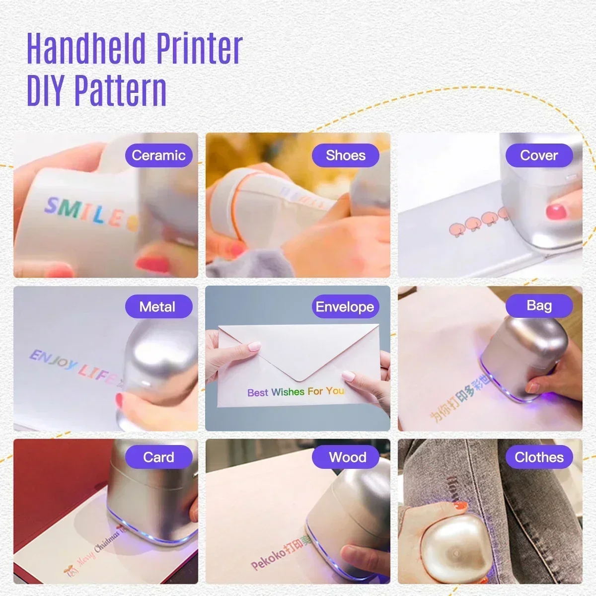 PEKOKO Handheld printer / ペココ ポータブルプリンター Amazon.com: PEKOKO Portable Hand Held Multifunction Inkjet