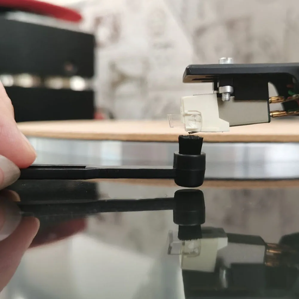 

Stylus Cleaning Brush Cleaning Brush Stylus Brush Needle Cartridge Stylus Record Player Turntable Phono High Quality