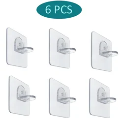 Versatile Adhesive Shelf Brackets - Punch-Free Support Pegs (6pcs)