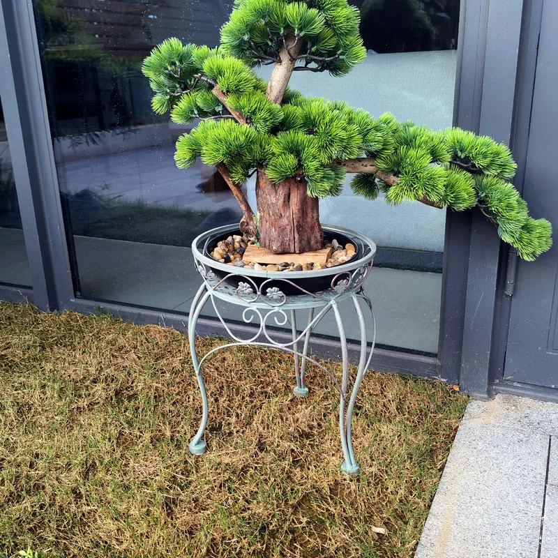 Metal Garden Antique Plant Pots Stand Outdoor Flower Pot Holder Metal Plant Stand