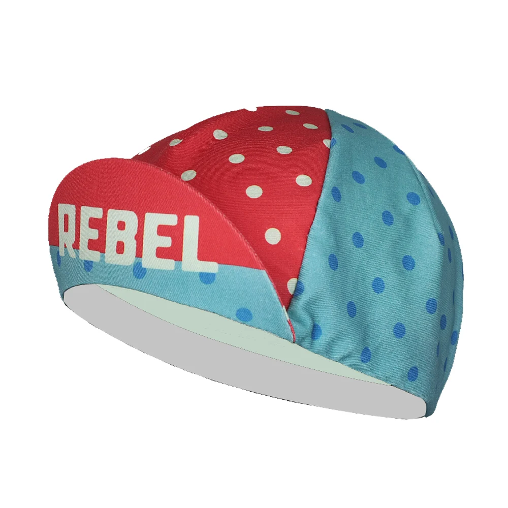 

Dot Blue Classic Summer Outdoor Cycling Cap New Print Mountain Road Bike Race Cap Moisture Wicking Unisex