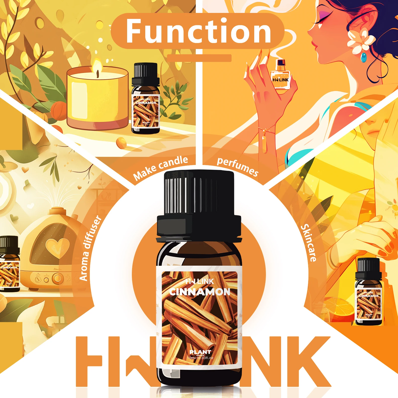 Huiles essentielles de cannelle 10ml 100% huile