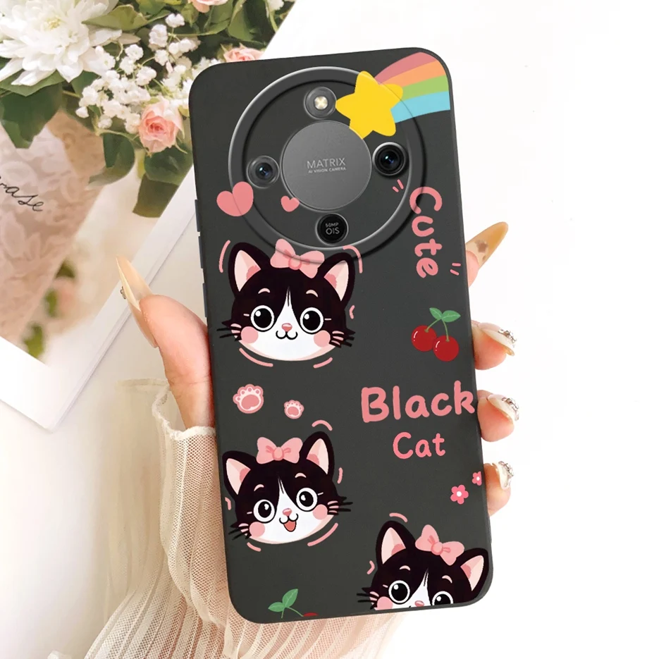 Cool Cat Painted Soft Silicone Case - Stylish Protection