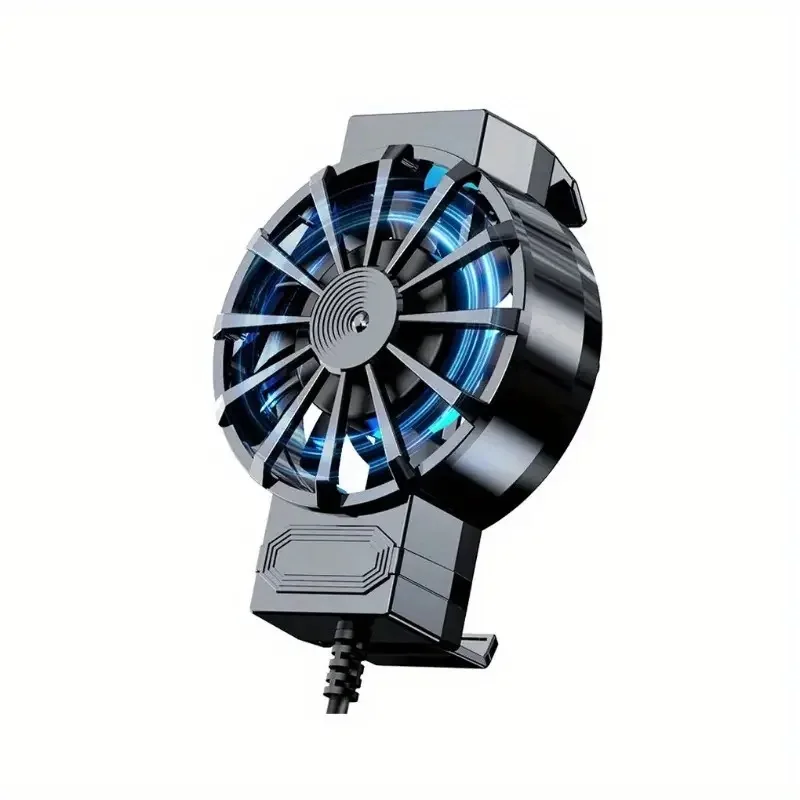 Refroidisseur de téléphone alimenté par USB, mini ventilateur de refroidissement pour téléphone, ventilateur de refroidissement portable, essentiel pour les joueurs de jeu en streaming en direct