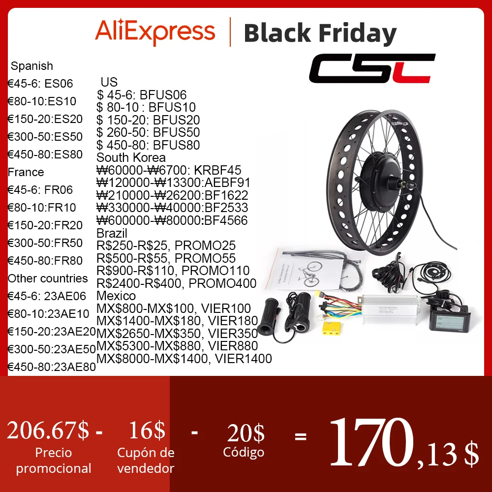 Ebike Conversion Kit Brushless Motor 500w Kit Electric Motor