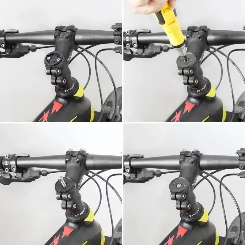 Bicycle computer Bike Computer Holder Stopwatch GPS Speedometer Mount Bracket Stem Top Cap Suitable for Garmin Edge and Bryton Cateye Bike Parts