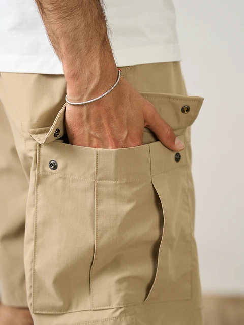 Quick dry cargo shorts with lightweight 190g fabric