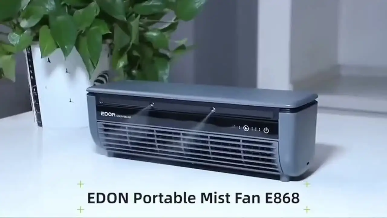 AIR COOLING MIST FAN E868 冷風機 本体 EDON E868 Wall-Mounted Air Cooling Fan 20W Power Quick Cooling