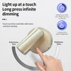 Magnetic Base USB Rechargeable LED Cordless Wall Light Touch Switch Black White Gold Silvery Dimmable Bedside Lamp For Reading 2