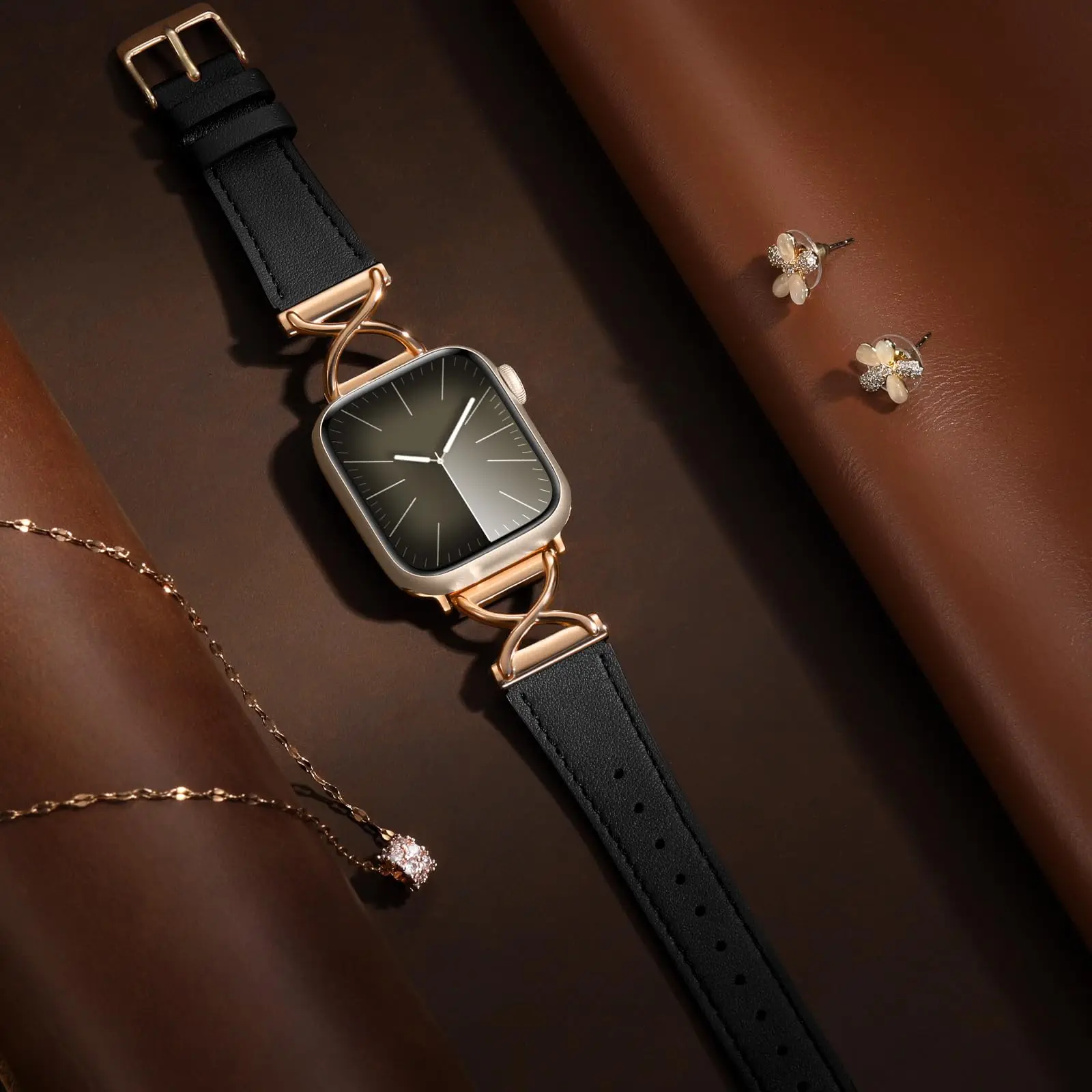 Luxurious Leather Watch Band - Elegant Strap