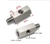 Oil Pressure Sensor Tee Adapter 1/8NPT 1/8BSPT M10 M14 M12 1.5 to 1/8 NPT Turbo Supply Feed Line Gauge 6