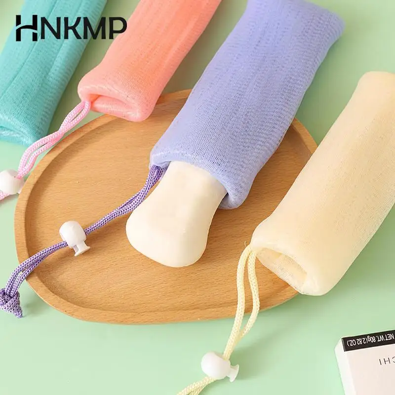 

Портативная пенообразовательная сетка для мыла, очищающая сетка для лица, ручная пенообразовательная сетка для мытья тела, пенообразовательная сетка для душа, сетчатый мешок для мыла