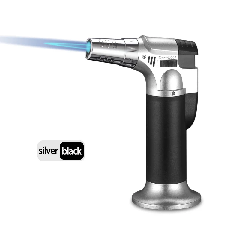 Briquet Chalumeau Rechargeable Fibre De Carbone - Flamme Réglable Jusqu'à 1371°C Avec Verrou Sécurité Briquet Chalumeau Rechargeable Fibre De Carbone - Flamme Réglable Jusqu'à 1371°C Avec Verrou Sécurité
