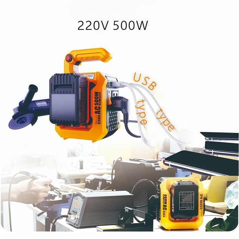 รูปสินค้า อินเวอร์เตอร์แปลงไฟ 500W สำหรับพลังงานแสงอาทิตย์และรถยนต์