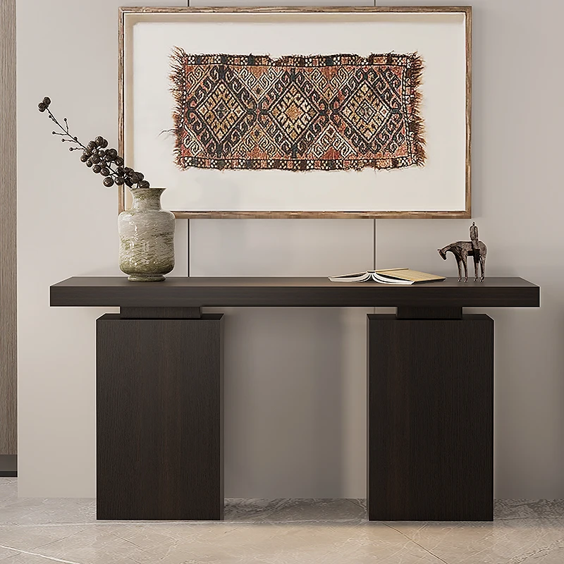 Tavoli Console di Lusso per Decorazione, Design Moderno e Semplice, Tavoli Console Creativi, Estetica Vintage, Mesa Consola per Soggiorno - immagine 3