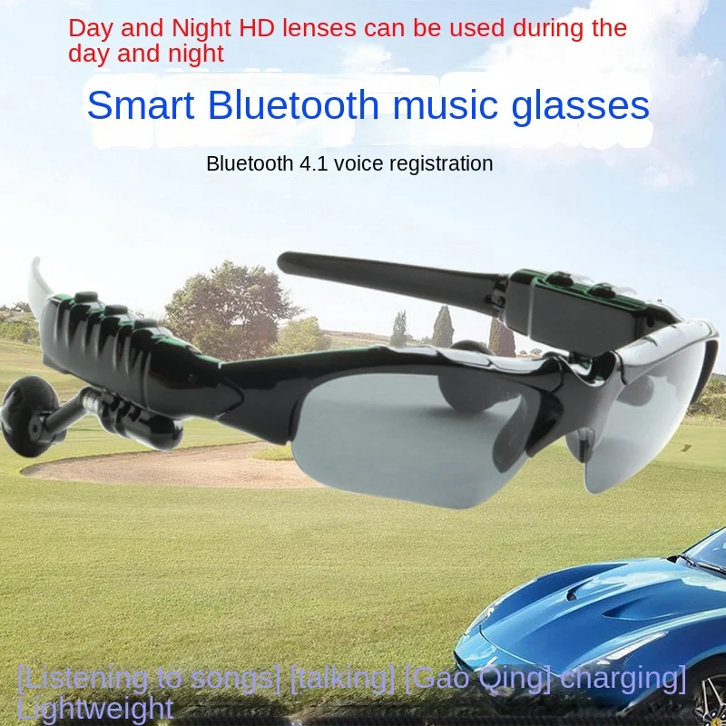 

Новые Bluetooth наушники для очков, беспроводная гарнитура с микрофоном, солнцезащитные очки, 5,0, уличные смарт-очки, гарнитура в автомобиле для музыки
