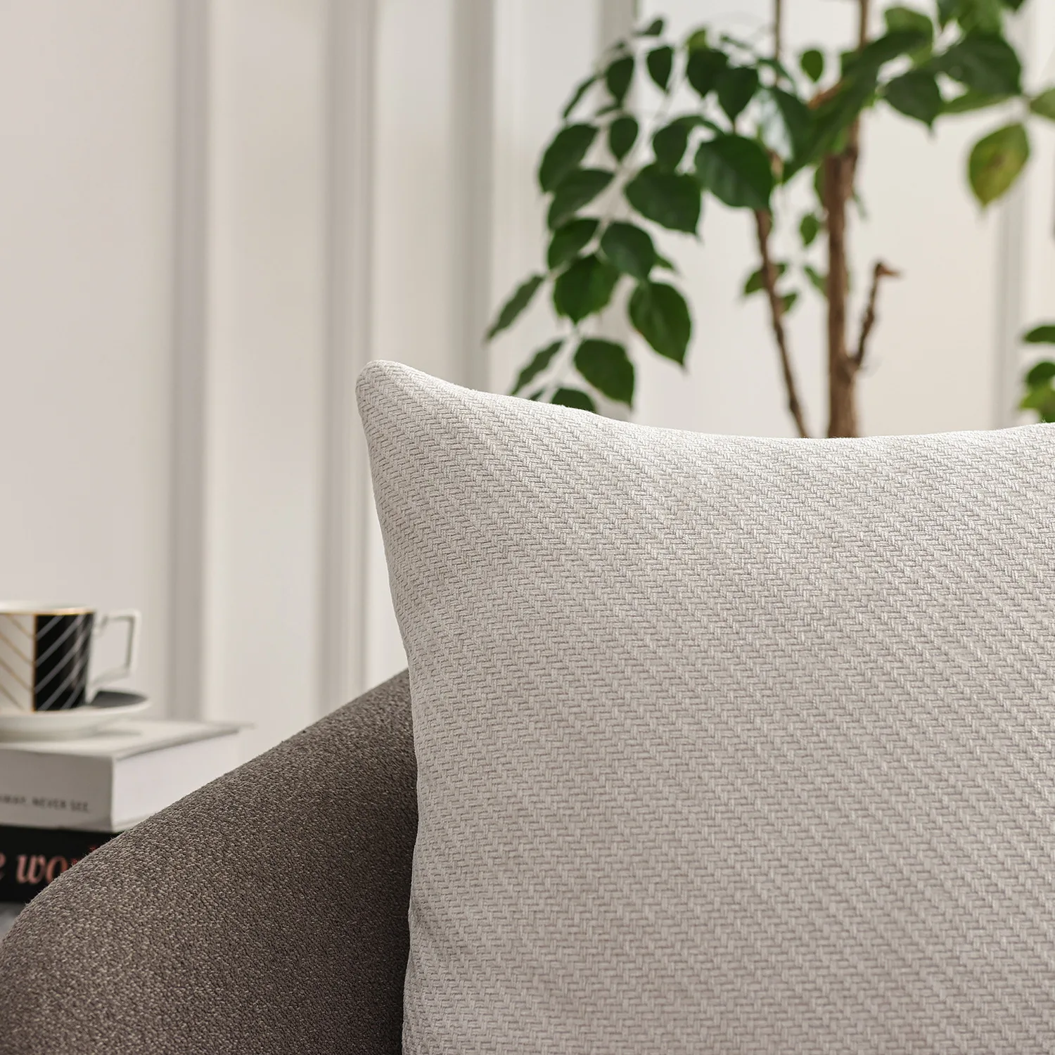 2 Stück weiche Chenille-Dekokissenbezüge für Wohnzimmerdekoration, neutrale Sofakissenbezüge für moderne Heimdekoration, Sonderangebot – Detail 11
