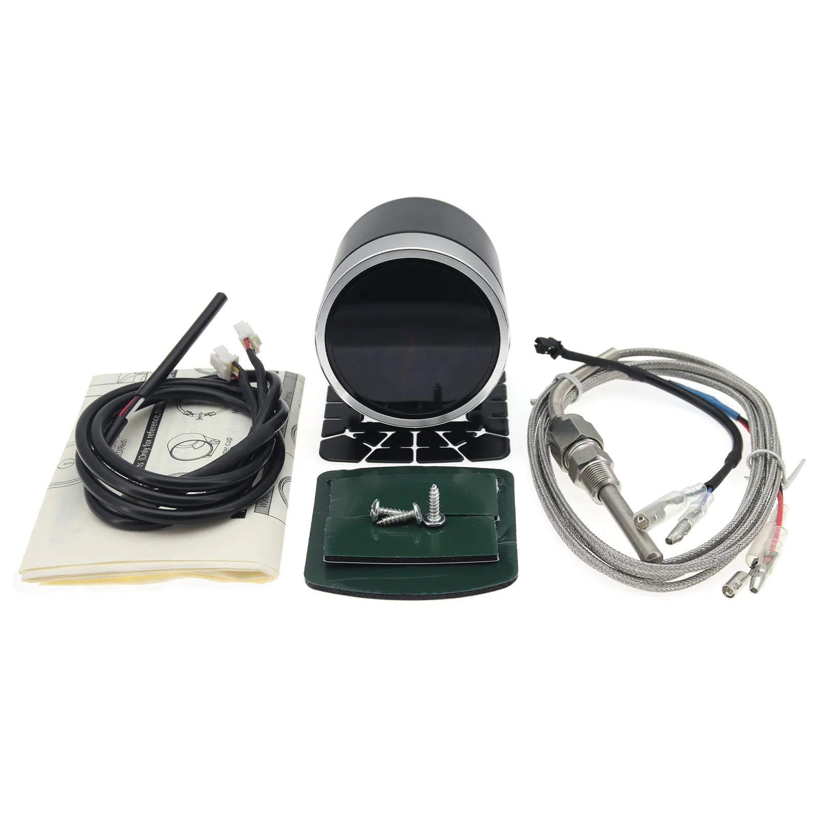 AD 52mm EXT Temp Gauge 8 Colors Backlight Exhaust Gas Temperature Gauge With Sensor 12V Digital Exhaust Gas Temp EGT EXT