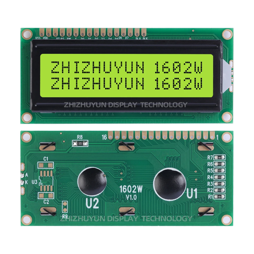 Factory Direct 1602W Character Screen Controller SPLC780D BTN Black Mold Full Perspective LCD Module Display Module