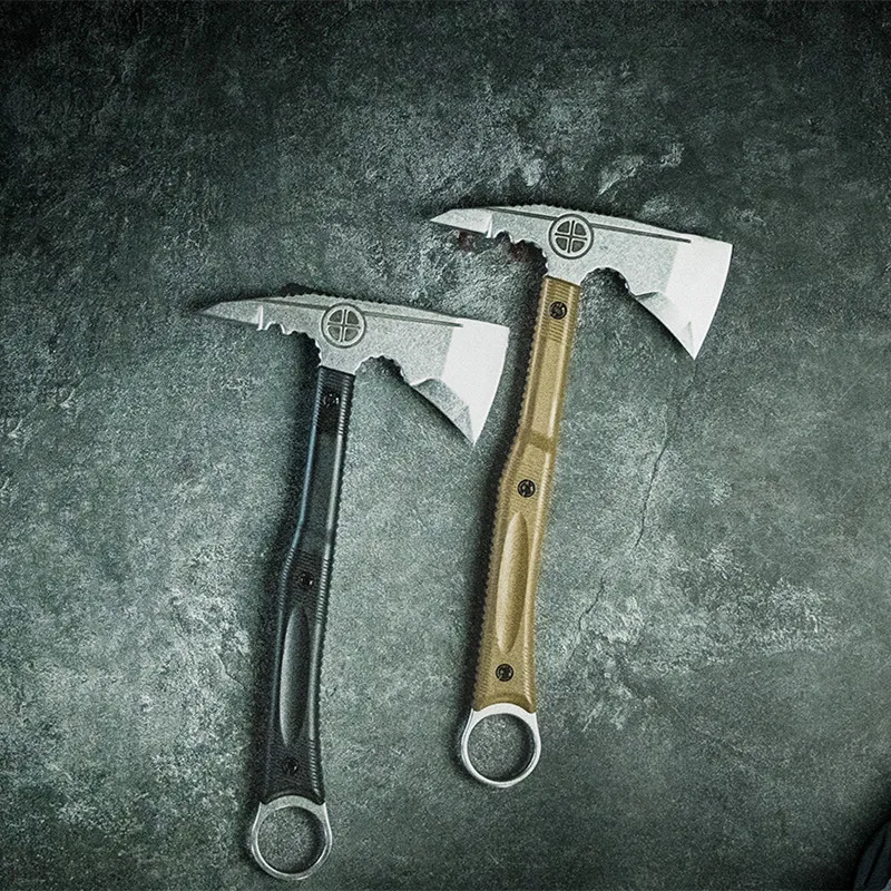 PSRK Bushcraft Axe Full Tang 9cr18mov Blade G10 Handle Outdoor Camping Hunting Survival Tactical Utility EDC Tool K Sheath 2