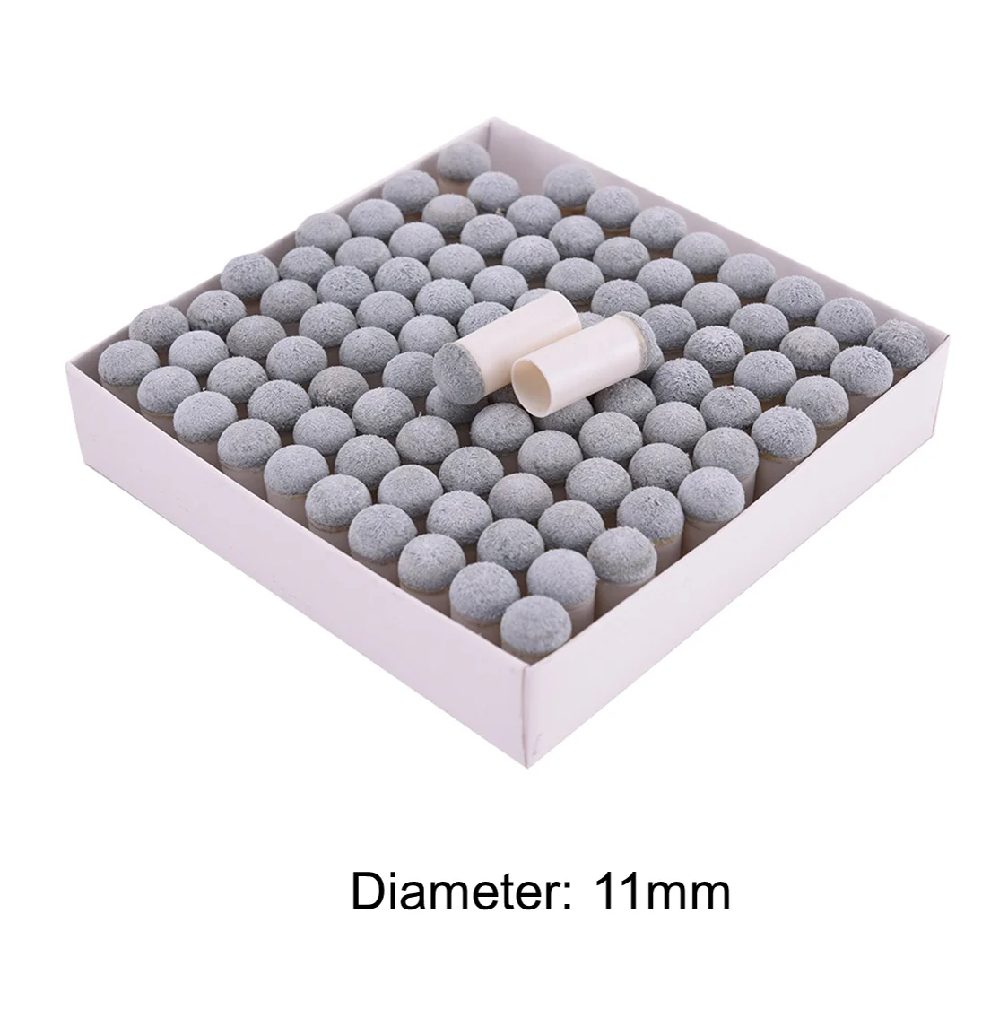 Billiard Cue Tip Slip-On Push-On Pool Billiard Snooker Cue Stick Tips 9mm 10mm 11mm 12mm 13mm 100X