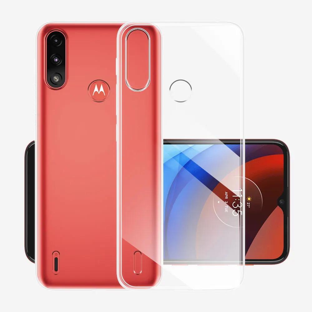 Clear Soft Silicone Phone Case for Motorola Moto E Series