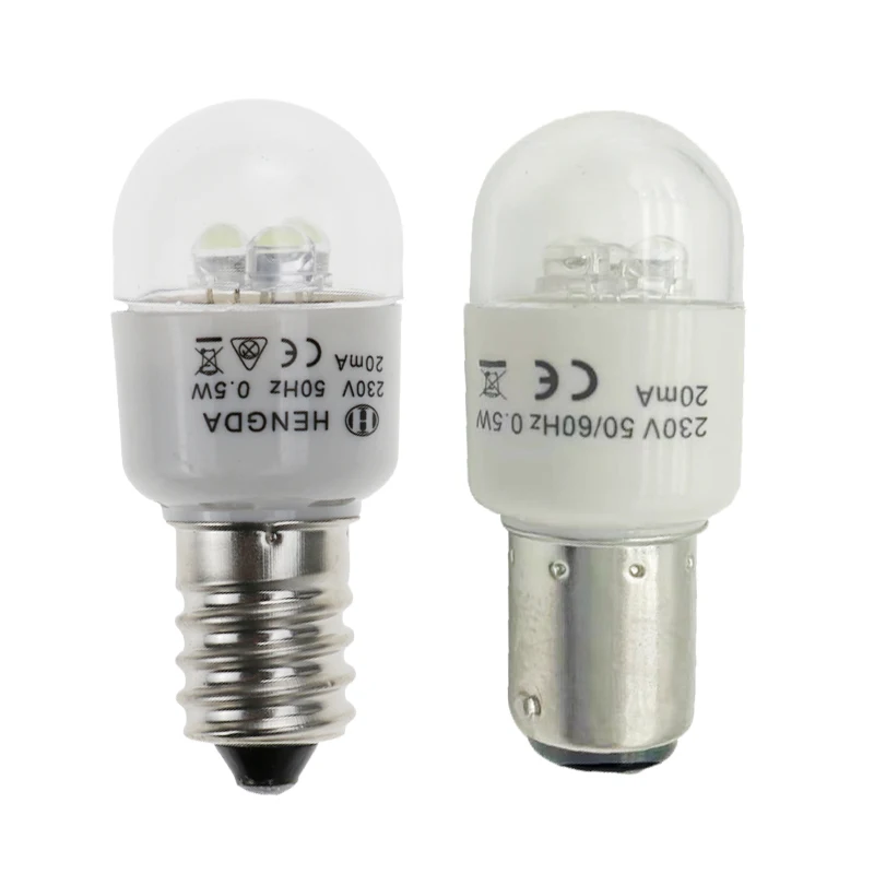 Ampoule LED BA15D/E14 pour Machine à Coudre Domestique, Éclairage Lumineux  0.5W AC 190-250W, Lampe pour Singer, Juki, Pfaff, Janome, Brother Acme