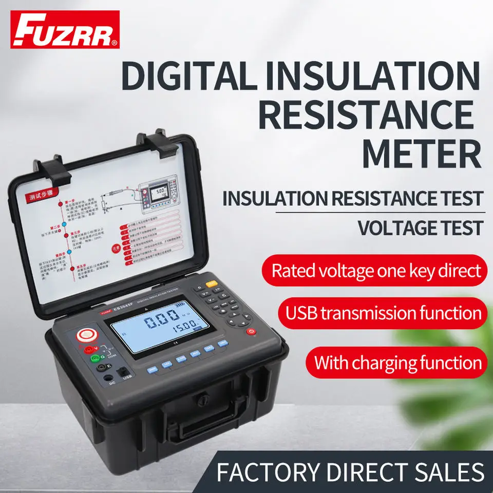 FUZRR ES3045 ES3045E ES3045F Digital Megohmmeters Megohm Insulation Resistance Tester 5kV/10KV/15KV 10/35/50T&Omega; For Maintenance