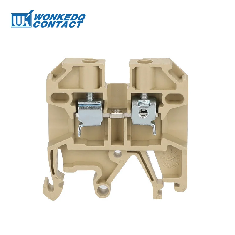 100Pcs SAK2.5EN Universal Screw Connection Feed-through Wire Electrical Connector DIN Rail Terminal Block