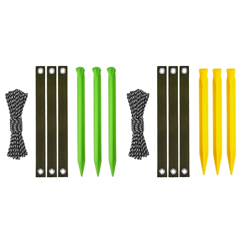 

Tree Stakes, Tree Stakes And Supports For Young Trees, Tree Straightening Kit With 3 Tree Straps, Tree Stakes Green Kit Durable
