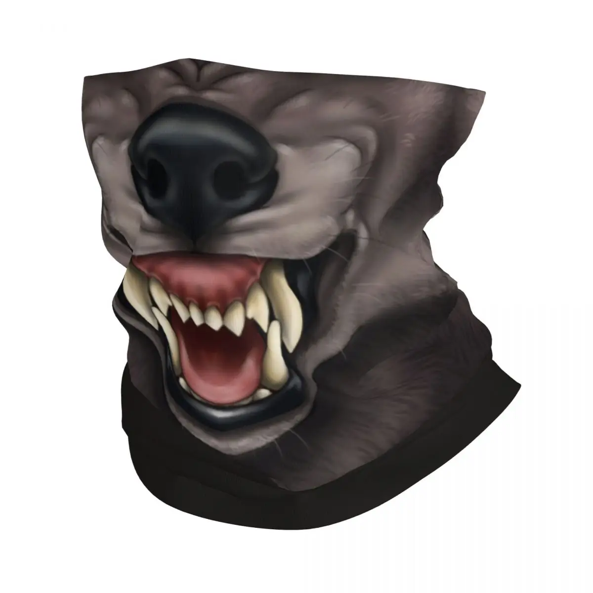 

Snarling Werewolf Bandana Neck Gaiter UV Protection Face Scarf Cover Men Women Wolf Animal Headwear Tube Balaclava