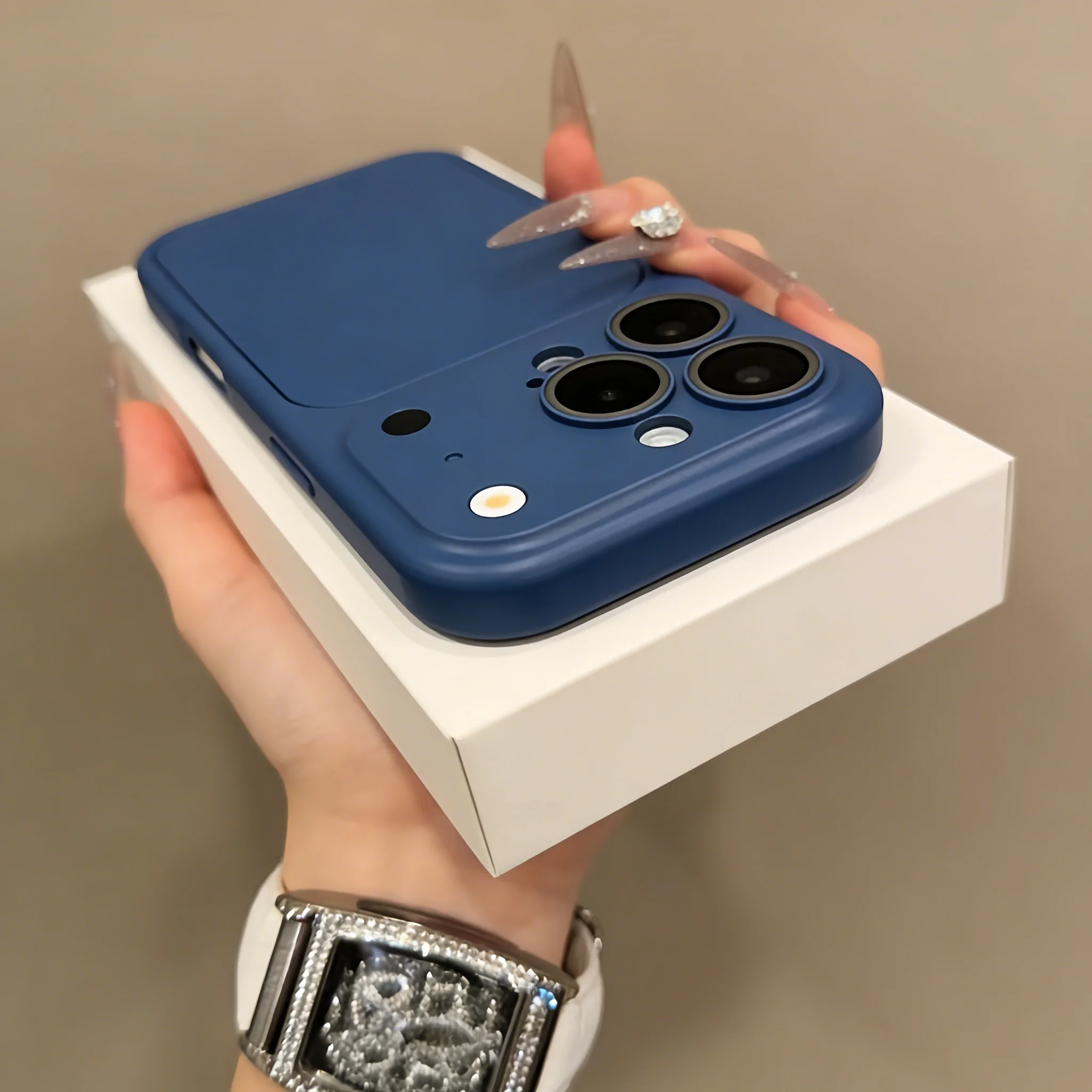 Dual-Function Matte Lens Protection Phone Case with Instant Color Change Feature
