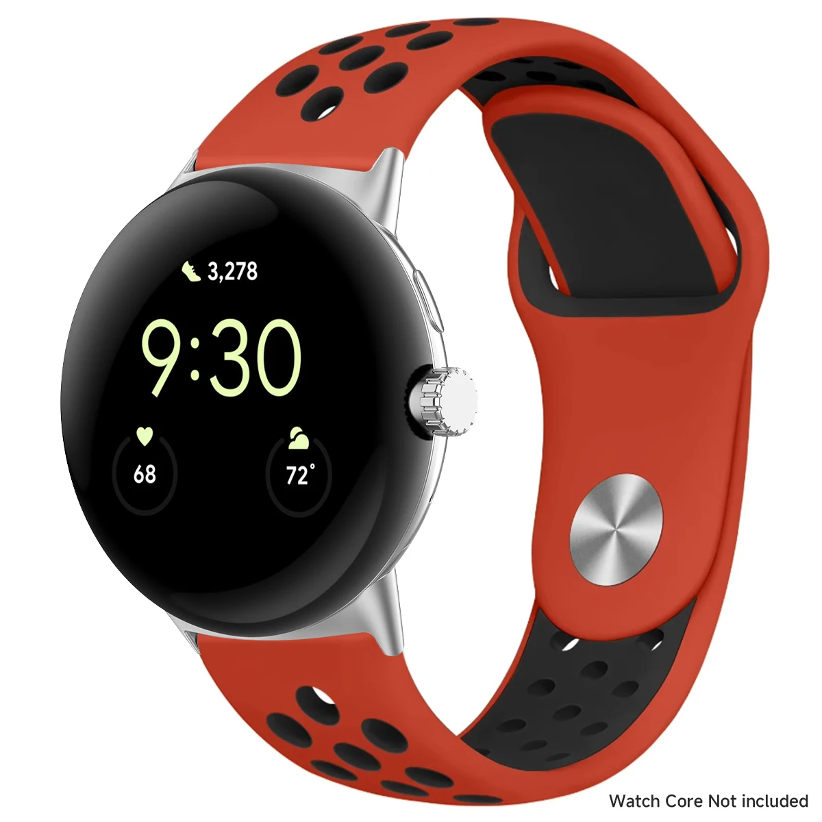 Breathable Silicone Sports Band for Google Pixel Watch - 41mm & 45mm Accessory Bracelet