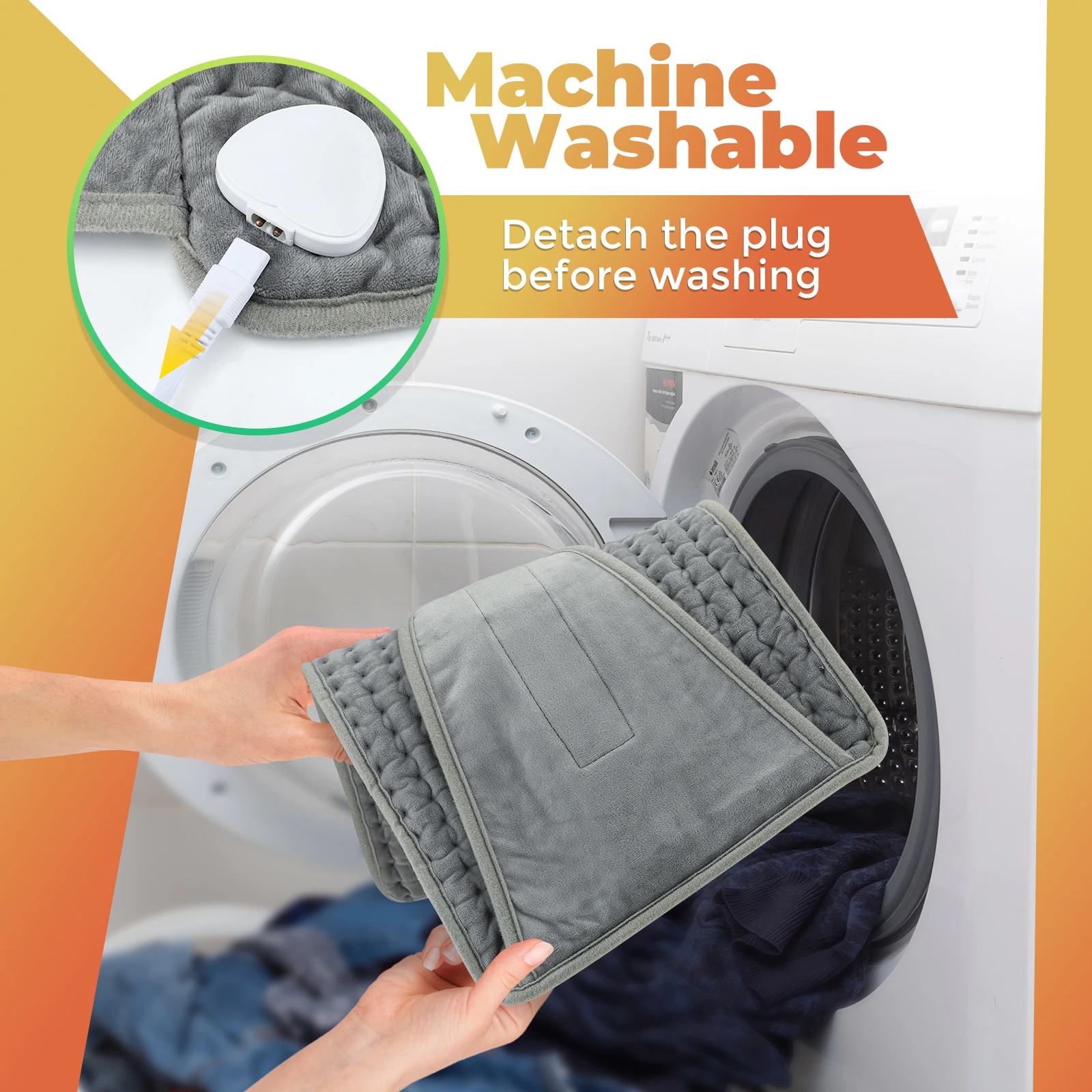 Heating Belt for Menstrual Waist Stomach Abdominal Warm Palace Belt Heating Warming Pad with Adjustable Temperature and Timing