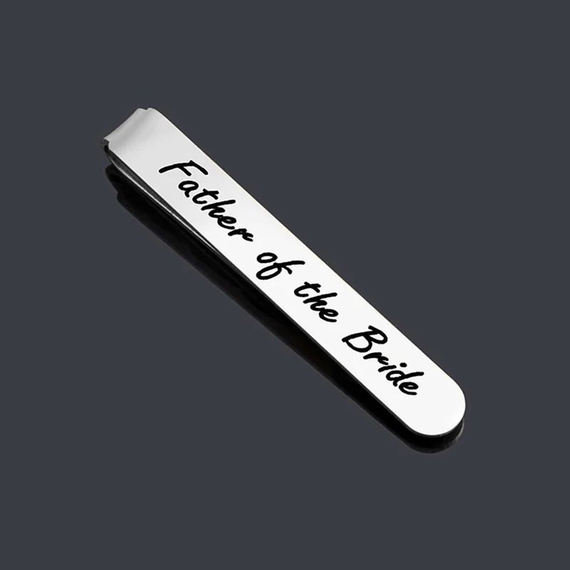 Мужской зажим для галстука из нержавеющей стали Классический зажим Свадебные украшения Аксессуары