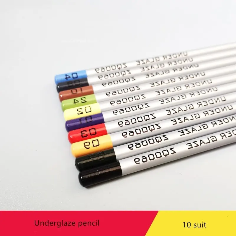 

10 Color Set Ceramic Underglaze Color Pencil DIY Students Underglaze Color Painting Hand-painted Line Drawing Pottery Tools