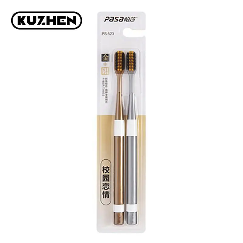 Bamboo Charcoal Ultra-Fine Soft Bristle Toothbrush Set - Eco-Friendly Oral Care