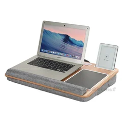 Multi-functional Laptop Desk Lap Table Portable Office Home Nap Pillow with Mouse Pad Suitable for Notebook Under 17 Inches
